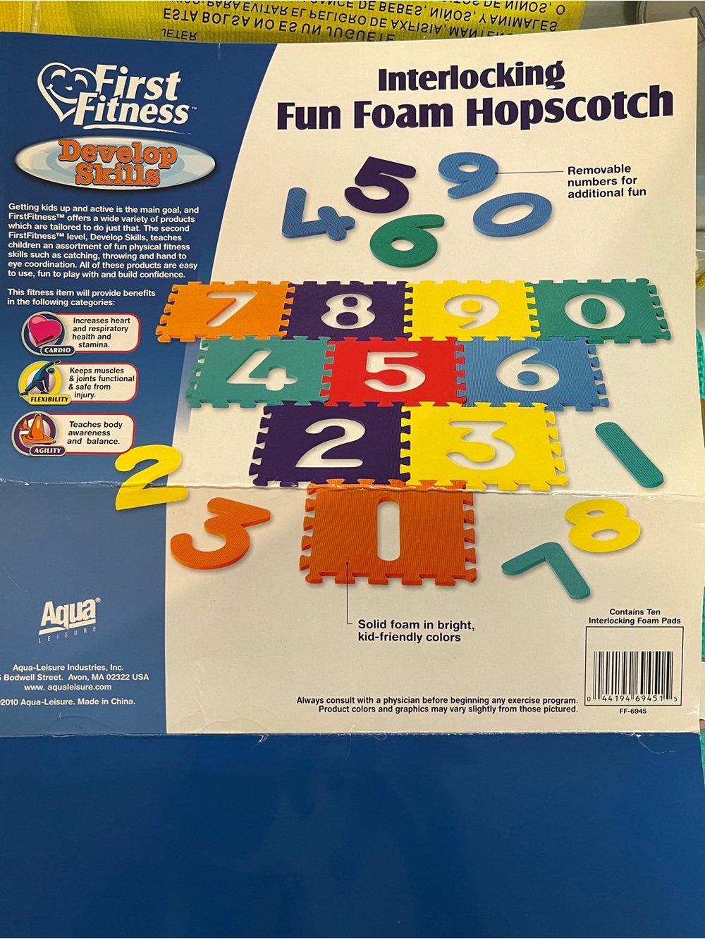 Interlocking Foam Puzzle Number Mats